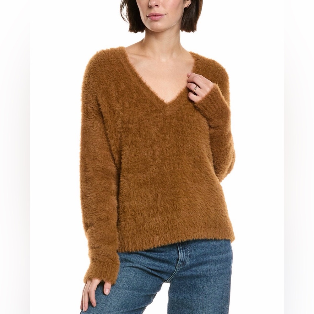 BELLA DAHL Slouchy V-Neck Sweater